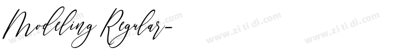 Modeling Regular字体转换 Modeling Regular字体转换